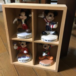 ミッキーマウス(ミッキーマウス)の純ちゃん 様 専用 TDL 15周年記念 ミッキー フィギュアセット 陶器製 (置物)