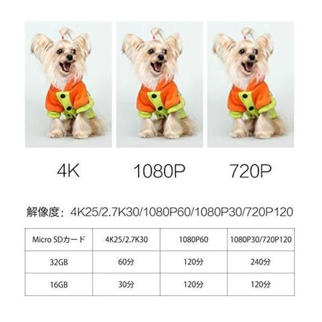 EKEN H9R アクションカメラ 4K高画質 WiFi搭載 スマホ/家電/カメラのカメラ(ビデオカメラ)の商品写真