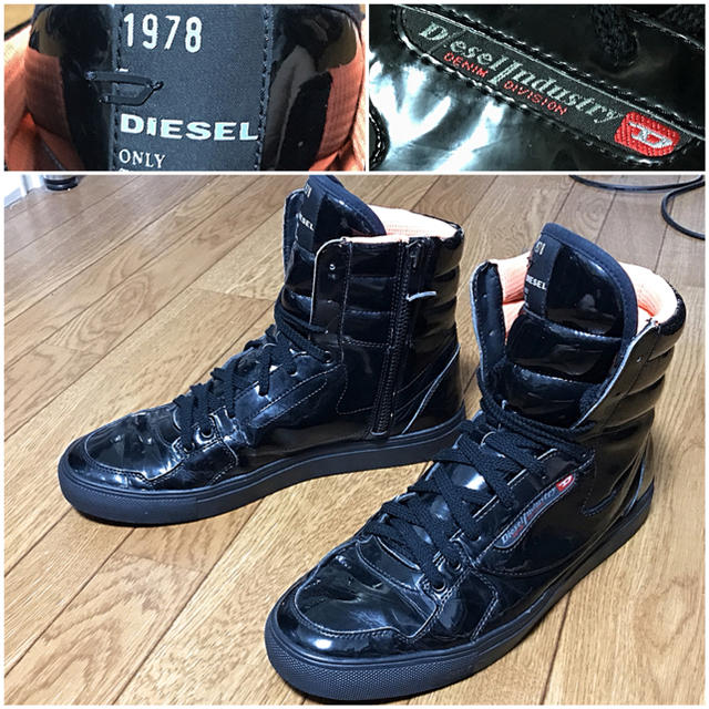 DIESEL(ディーゼル)のDIESEL送料込定価3万程ディーゼルハイカットスニーカーイタリアデニムブランド メンズの靴/シューズ(スニーカー)の商品写真