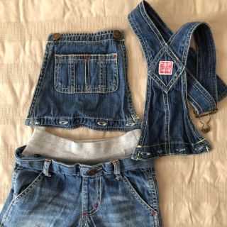 ジャンクストアー(JUNK STORE)のジャンクストア サロペット オーバーオール ハーフパンツ 3way デニムGパン(パンツ/スパッツ)