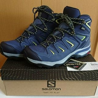 サロモン(SALOMON)のSALOMON  X ULTRA 3 MID GTX W ダークブルー  値下げ(登山用品)