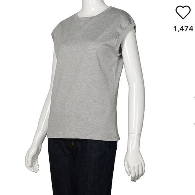 GU(ジーユー)の新品未使用 GU ノースリーブT Z ホワイト ジーユー Tシャツ カットソー レディースのトップス(Tシャツ(半袖/袖なし))の商品写真