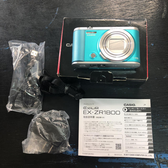 コンパクトデジタルカメラ美品 カシオ CASIO デジタルカメラ EXILIM EX-ZR1800BE