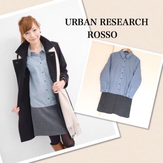 アーバンリサーチ(URBAN RESEARCH)のRosso切替シャツワンピース(ひざ丈ワンピース)