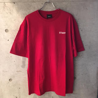 バレンシアガ ロゴTシャツ Tシャツ・カットソー(メンズ)（レッド/赤色 