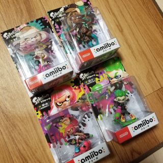 ニンテンドースイッチ(Nintendo Switch)のスプラトゥーン♡アミーボ4体（箱無し4800円）(ゲームキャラクター)