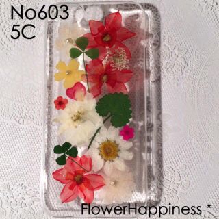 押し花iPhone5cケース＊603(モバイルケース/カバー)