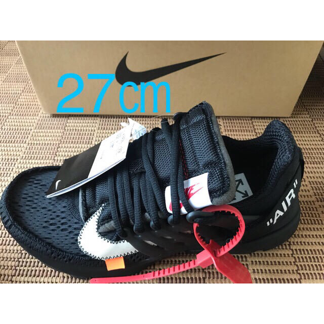 OFF-WHITE(オフホワイト)のoff-white×NIKEナイキ エアプレスト BLACK メンズの靴/シューズ(スニーカー)の商品写真