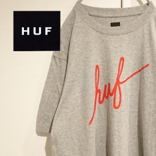 ハフ(HUF)のHUF ハフ ロゴTシャツ グレー M 新品(Tシャツ/カットソー(半袖/袖なし))