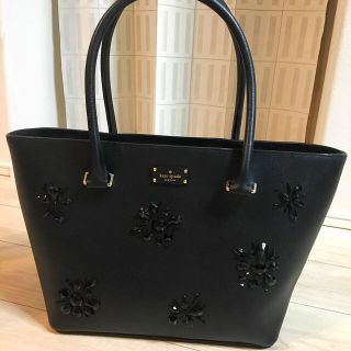 ケイトスペードニューヨーク(kate spade new york)のケイトスペード レザー×ビジュートートバッグ(トートバッグ)