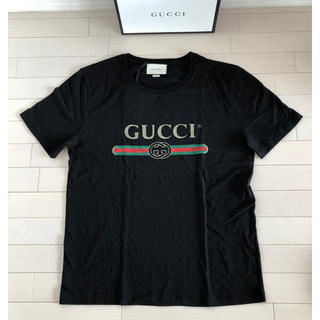 グッチ(Gucci)の【げげ様専用】XL グッチ ロゴ Tシャツ ブラック(Tシャツ/カットソー(半袖/袖なし))