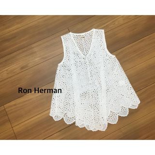 ロンハーマン(Ron Herman)のRon  Herman カットワークレーストップス(カットソー(半袖/袖なし))