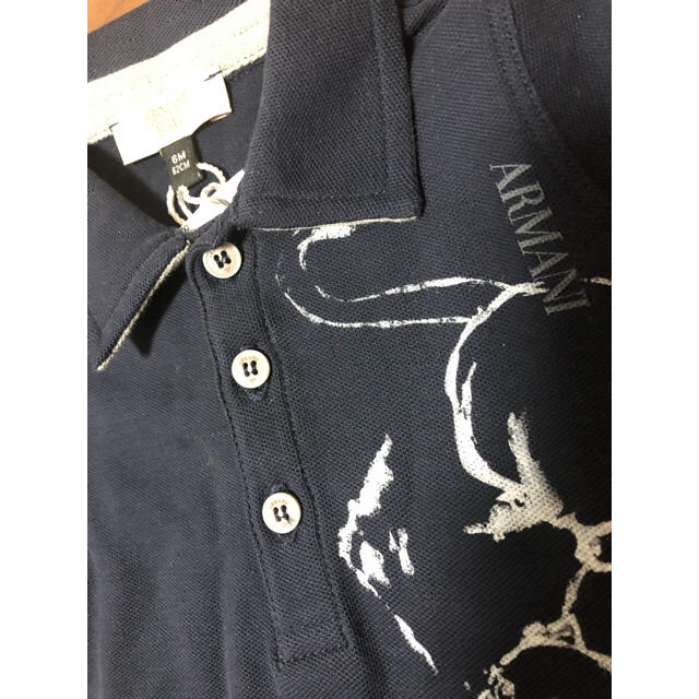 ARMANI JUNIOR(アルマーニ ジュニア)のARMANI baby新品未使用タグ付6M62cmポロシャツ！ キッズ/ベビー/マタニティのベビー服(~85cm)(シャツ/カットソー)の商品写真