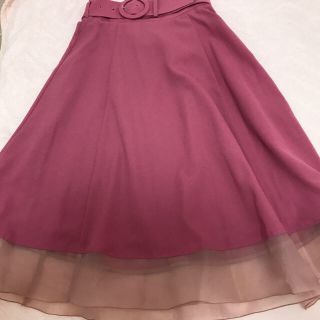 ジルバイジルスチュアート(JILL by JILLSTUART)のジルバイ♡フレアシースルー(ひざ丈スカート)