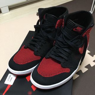 ナイキ(NIKE)の【美中古】Nike AIR JORDAN 1 Flyknit(送料込み)(スニーカー)