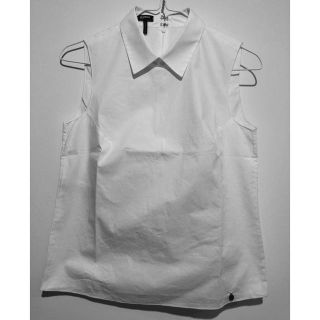 ジルサンダー(Jil Sander)の【たけっち様専用】JIL SANDER NAVY ノースリーブブラウス白(シャツ/ブラウス(半袖/袖なし))