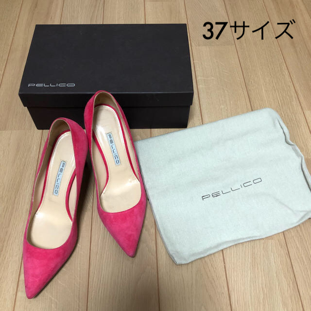 PELLICO(ペリーコ)のペリーコ PELLICO パンプス  美品 37 ピンク 星玲奈 レディースの靴/シューズ(ハイヒール/パンプス)の商品写真