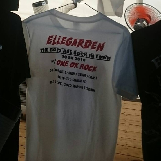 エルレガーデン XL コラボ Tシャツ ELLEGARDEN 白 ホワイトの エルレガーデン XL コラボ Tシャツ ELLEGARDEN 白 ホワイトの