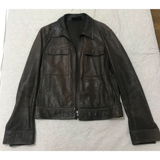 (^^)様専用　PRADA Leather Jacket