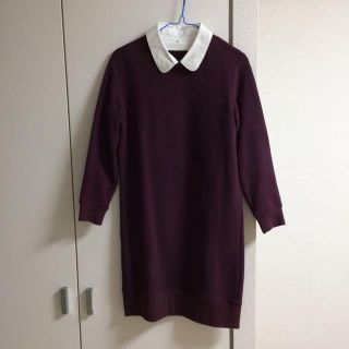 ドレステリア(DRESSTERIOR)のドレステリア＊襟付きスエットワンピ(ひざ丈ワンピース)