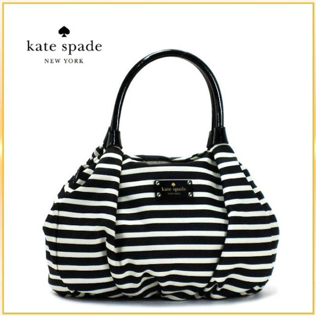 kate spade new york(ケイトスペードニューヨーク)のねほ♡様専用 kate spade new york ボーダーハンドバッグ レディースのバッグ(トートバッグ)の商品写真