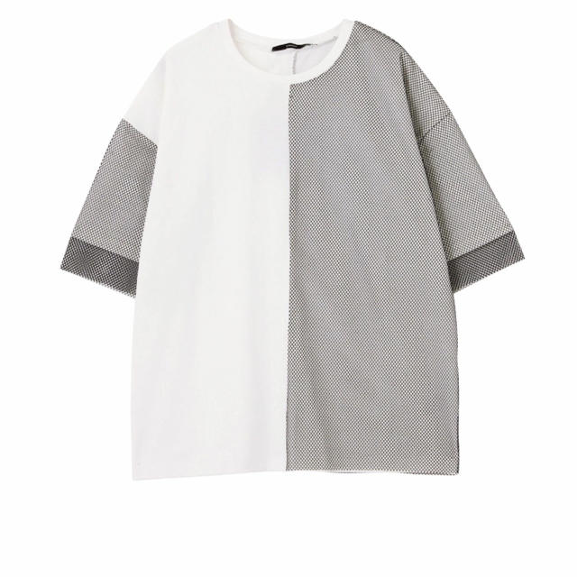 EMODA(エモダ)のEMODA ネットドッキングTシャツ レディースのトップス(Tシャツ(半袖/袖なし))の商品写真