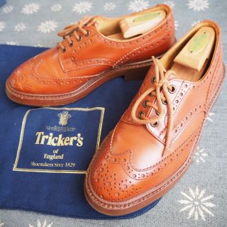 トリッカーズ(Trickers)の【 箱付美品】トリッカーズ バートン US6（約24.5cm）(ドレス/ビジネス)