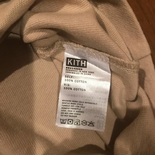 kith box tee sand Sz S メンズのトップス(Tシャツ/カットソー(半袖/袖なし))の商品写真