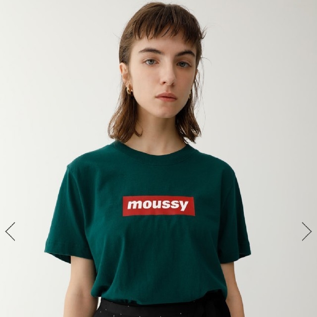 moussy(マウジー)の新品 early moussy Tシャツ グリーン フリーサイズ レディースのトップス(Tシャツ(半袖/袖なし))の商品写真