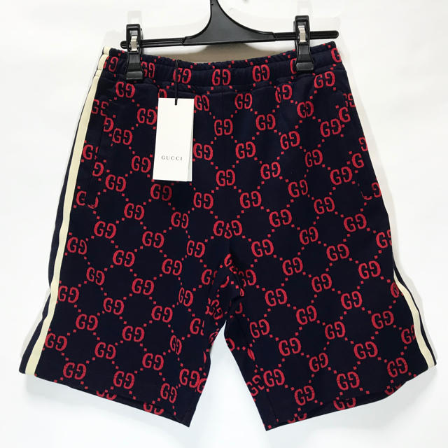 Gucci(グッチ)の激レア☆入手困難 グッチ GGモノグラムジャカードスウェットハーフパンツ/XS メンズのパンツ(ショートパンツ)の商品写真