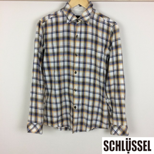 SCHLUSSEL(シュリセル)の美品 シュリセル 長袖シャツ チェック柄 サイズ2 メンズのトップス(シャツ)の商品写真