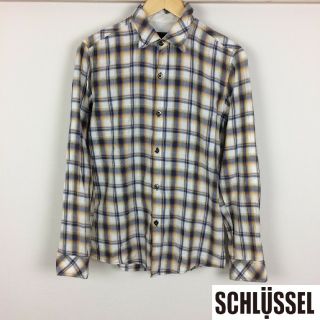 シュリセル(SCHLUSSEL)の美品 シュリセル 長袖シャツ チェック柄 サイズ2(シャツ)