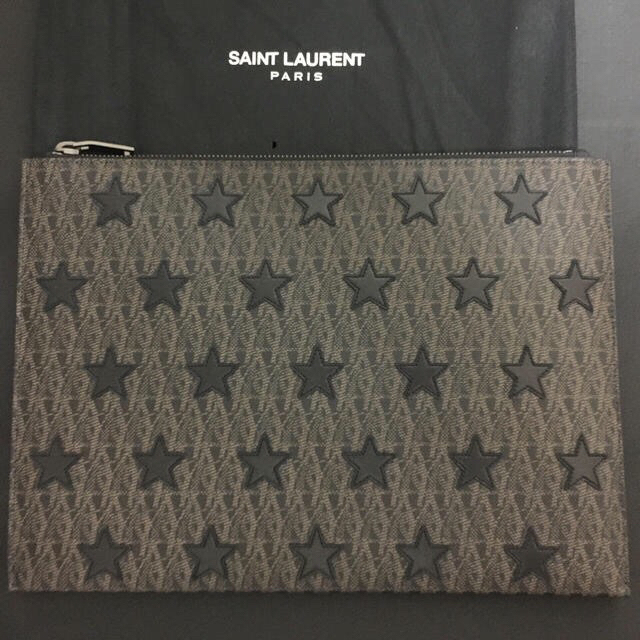 Saint Laurent(サンローラン)の☆正規美品☆ サンローラン スター モノグラム クラッチバッグ メンズのバッグ(セカンドバッグ/クラッチバッグ)の商品写真