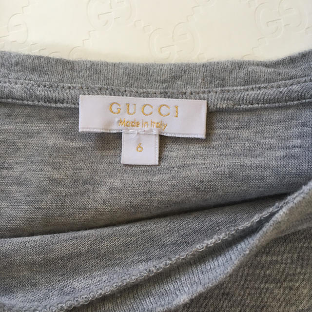 Gucci(グッチ)のGUCCIグッチ定番ロゴ長袖Tシャツサイズ6 120cm キッズ/ベビー/マタニティのキッズ服男の子用(90cm~)(Tシャツ/カットソー)の商品写真