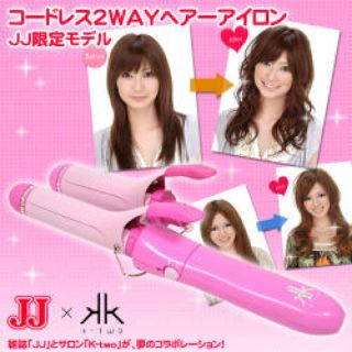 JJ  k-tow  神コレ限定 ピンク コテ　ヘア アイロン(ヘアアイロン)