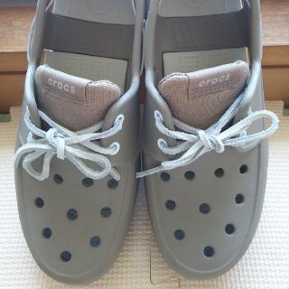 クロックス(crocs)のマリリン様専用　サイズ6 中古　ベージュ(サンダル)