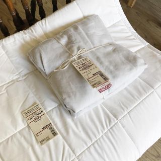 ムジルシリョウヒン(MUJI (無印良品))のkiki様専用 無印良品 ベッドパッド・ボックスシーツセット (セミダブルベッド)