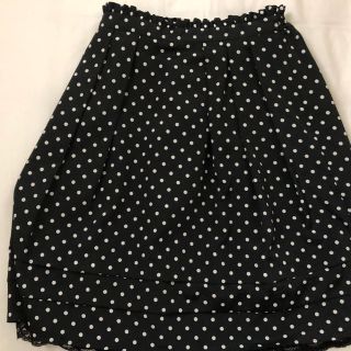 レッセパッセ(LAISSE PASSE)のレッセパッセ リバーシブルスカート ドット size38(ひざ丈スカート)