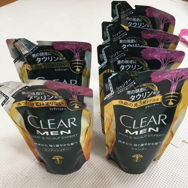 clear(クリア)のmuuuさま専用 CLEAR MEN 詰替シャンプー4個コンディショナー2個 コスメ/美容のヘアケア/スタイリング(スカルプケア)の商品写真