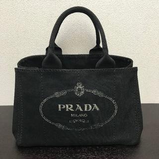 プラダ(PRADA)のプラダ　カナパ　トートバッグ　黒　Mサイズ　キャンバス(トートバッグ)