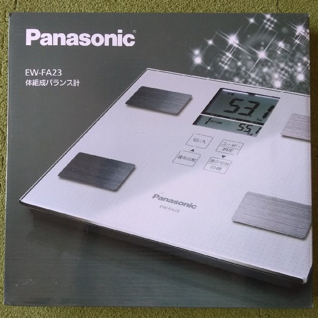 Panasonic(パナソニック)のPanasonic 体重・体組成計　ホワイトEW-FA23　定価 スマホ/家電/カメラの美容/健康(体重計/体脂肪計)の商品写真