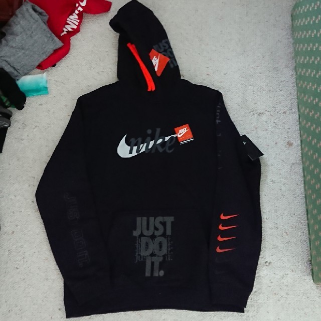 NIKE(ナイキ)のナイキ nike just do it パーカー ブラック  off white メンズのトップス(パーカー)の商品写真