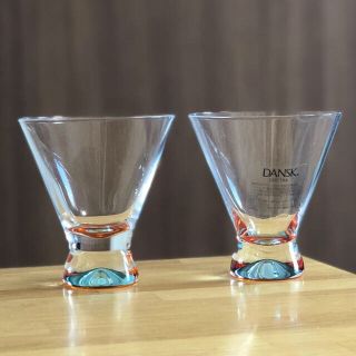 ダンスク(DANSK)のDANSK ペアカクテルグラス ブルー(グラス/カップ)