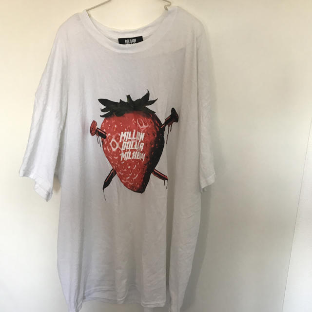 レディースMILKBOY berry いちごMDM Tシャツ  ホワイト ミリオンダーラー