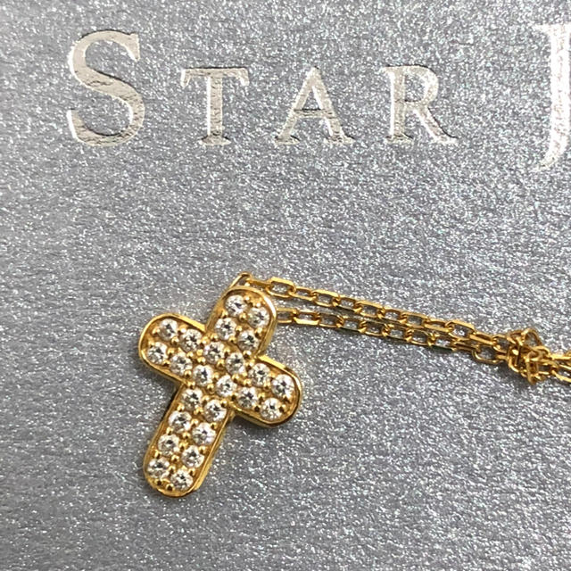 スタージュエリー star jewelry K18 クロスダイヤネックレスアクセサリー