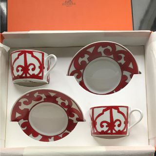 エルメス(Hermes)のエルメス ガダルキヴィール コーヒーカップセット(食器)