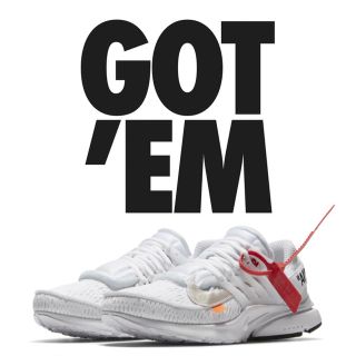 オフホワイト(OFF-WHITE)のOFF-WHITE × NIKE AIR PRESTO (スニーカー)