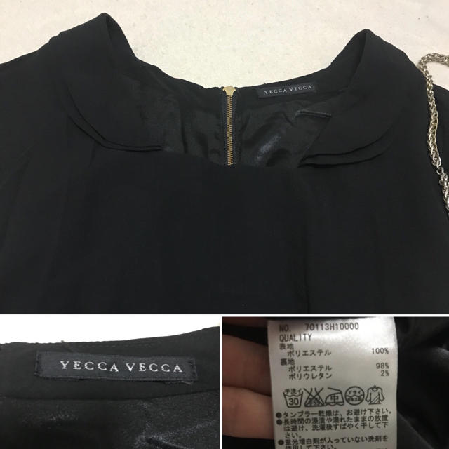 YECCA VECCA(イェッカヴェッカ)の⭐️ YECCA VECCA⭐️ クラシックシフォンワンピース ドレス レディースのワンピース(ひざ丈ワンピース)の商品写真