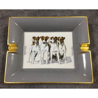 エルメス(Hermes)の正規品 エルメス 灰皿 犬 金箔 アッシュトレイ  中古(灰皿)