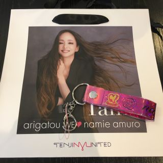 福岡地区限定♡安室奈美恵 非売品ショッパー Finally 銀テープキーホルダー(ミュージシャン)